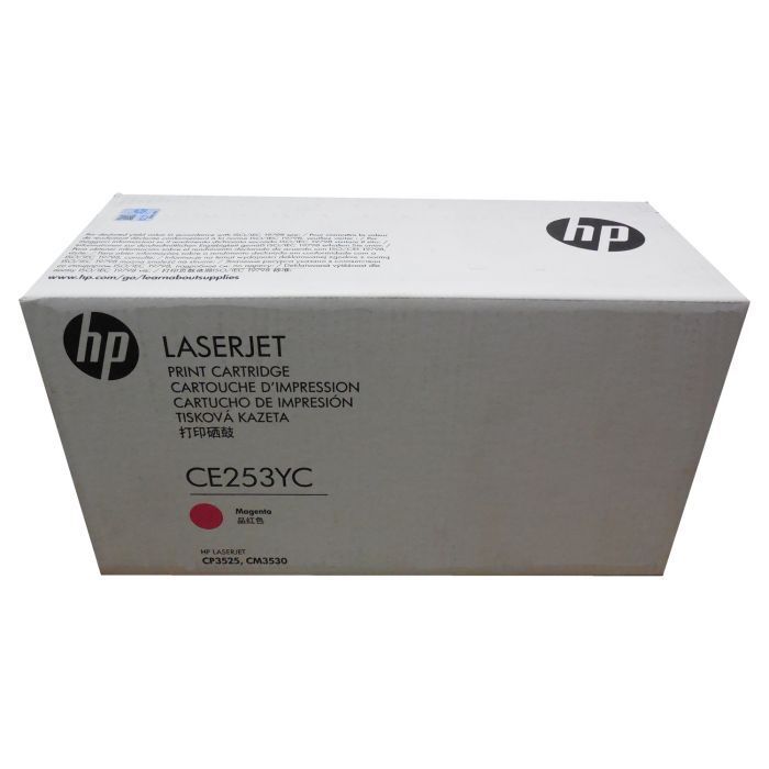 Toner HP LaserJet CE253YC Original Neuf Magenta 7900 Pages Pour HP CP3525 CM3530  HP   