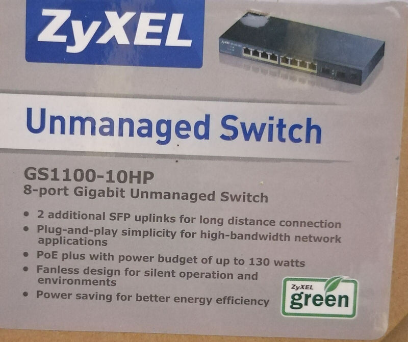 Commutateur Ethernet Gigabit non administré ZyXEL GS1100-10HP  ZyXEL   