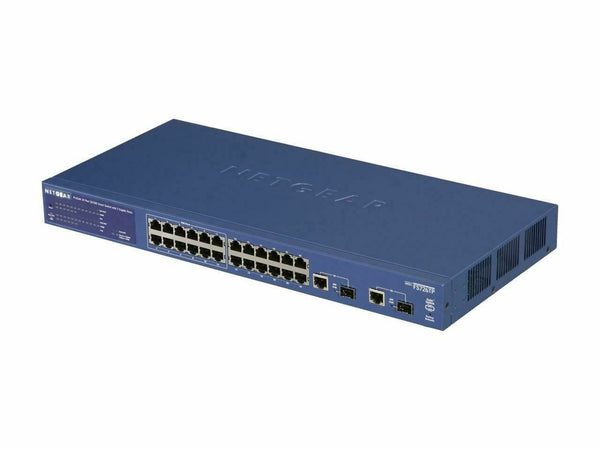 Switch Netgear Prosafe FS726TP 24 Port avec ses racks et cable d' alimentation  NETGEAR   