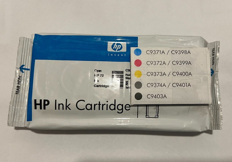 Toner HP 72 C9371A Original Neuf Cyan 130ml Pour HP DesignJet 1100 1200 1300  HP   