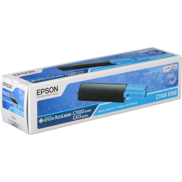 Toner Epson C13S050189 S050189 0189 Original Cyan 4000 Pages Neuf Carton Abimé  Epson   