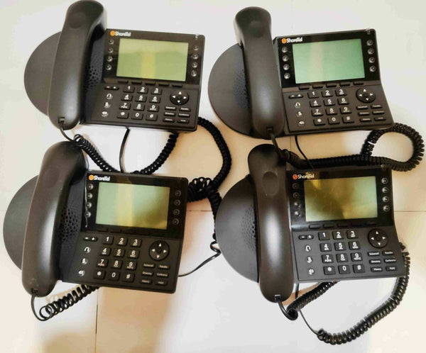 LOT DE 4 SHORETEL IP480 VoIP IP Téléphone Noir Bureau  Shoretel   