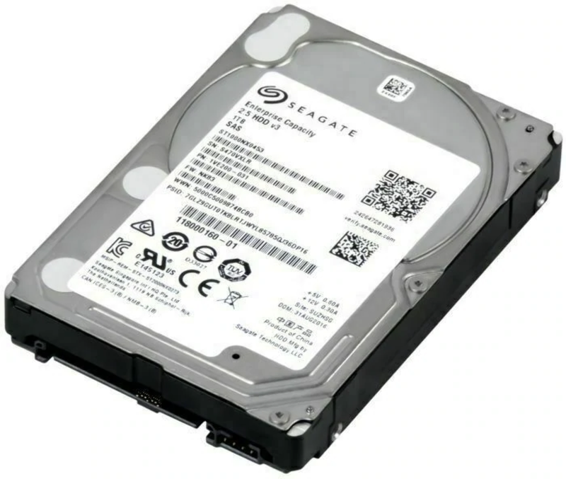 4X Disques Durs Seagate Entrperise Capacity 2.5" 12GB/S 1TB SAS  N/A   