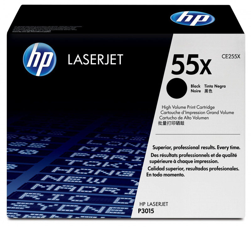 Toner HP LaserJet CE255X 55X Original Neuf Noir 12 500 Pages  HP   