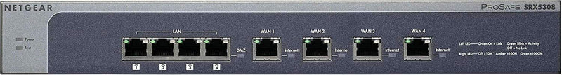 Pare-feu NETGEAR ProSafe SRX5308 Quad WAN VPN avec SSL et IPSec VPN NETGEAR