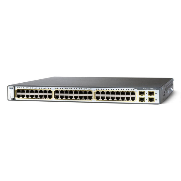 🔌 SWITCH CISCO CATALYST 3750 48 PORTS POE WS-C3750-48PS-S RECONDITIONNÉ 🌟 Cisco