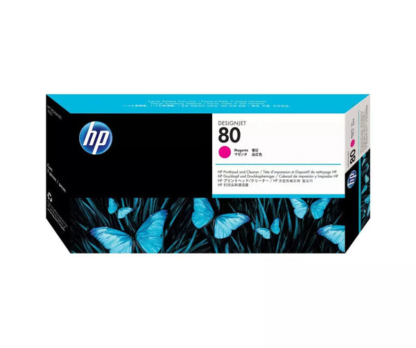 ✨Tête d'impression et dispositif de nettoyage HP 80 C4822A 05/2015 Magenta🌸 HP