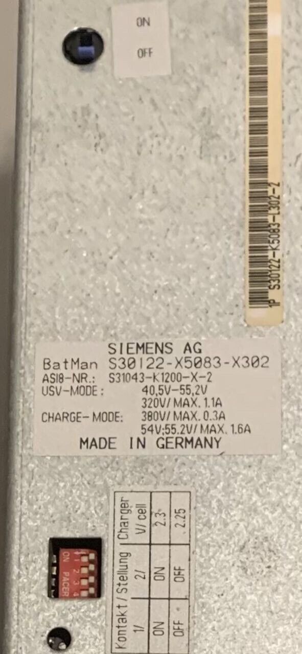 Bloc d'alimentation Siemens S30122-K5083-X302 pour Hicom 125 Téléphonie, mobilité:Fax, téléphonie pro. Siemens   