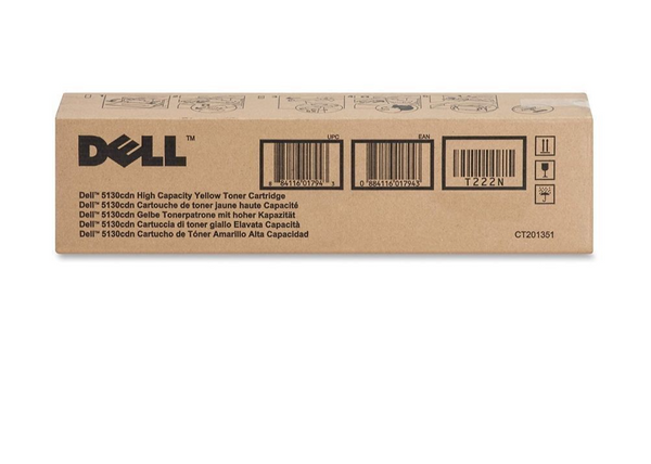 Toner Dell T222N 59310924 Original Neuf Jaune 12 000 Pages Pour Dell 5130cdn  Dell   